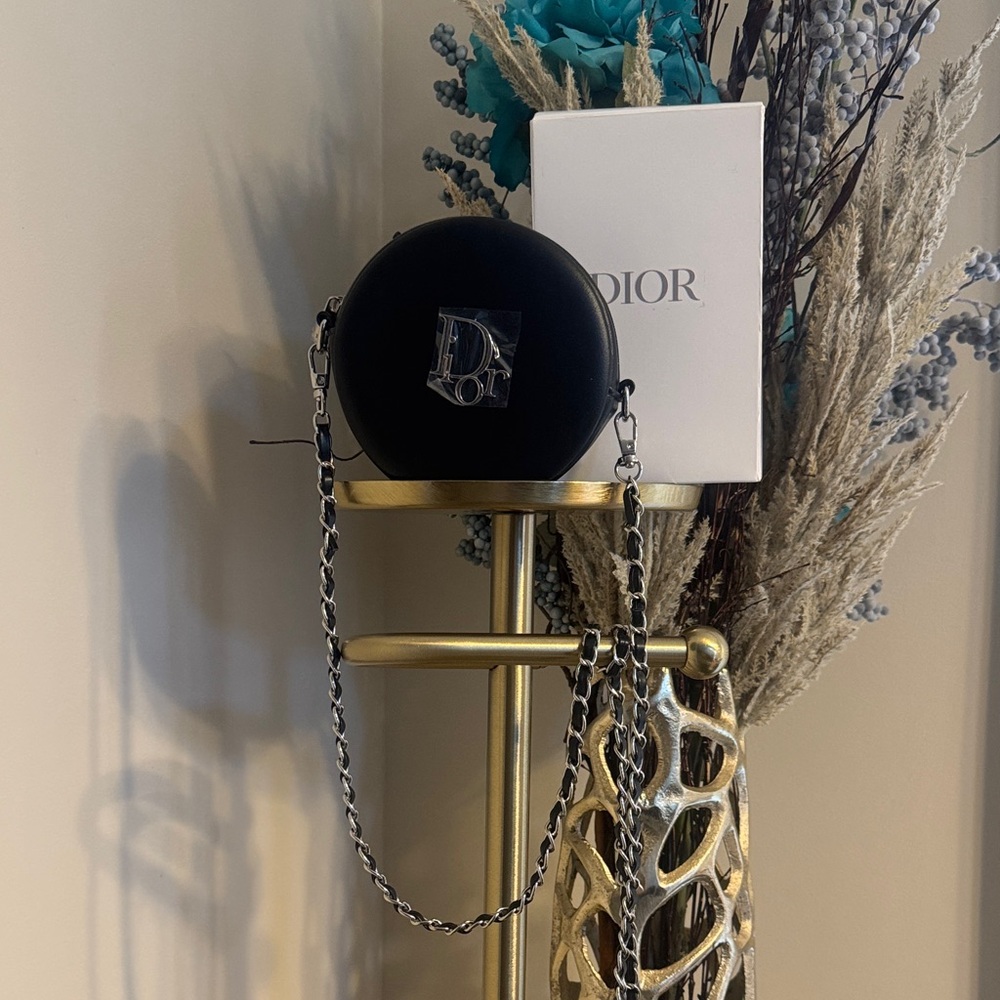 Dior Black GWP Circular Chain Bag